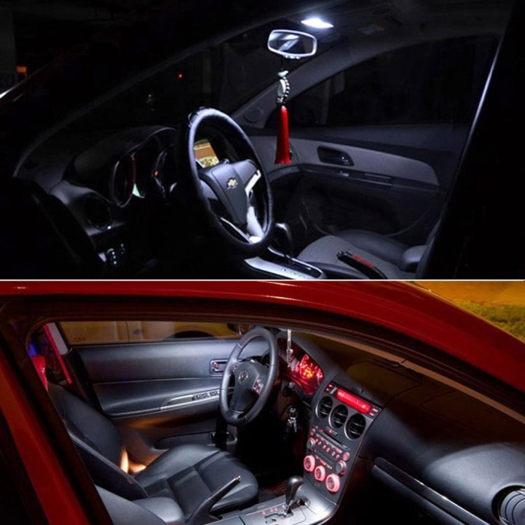 2 PCS Festoon 36mm 2W 160LM White Light 16 LED SMD 4014 Error Free License Plate Lights Car Light Bulb, 36mm