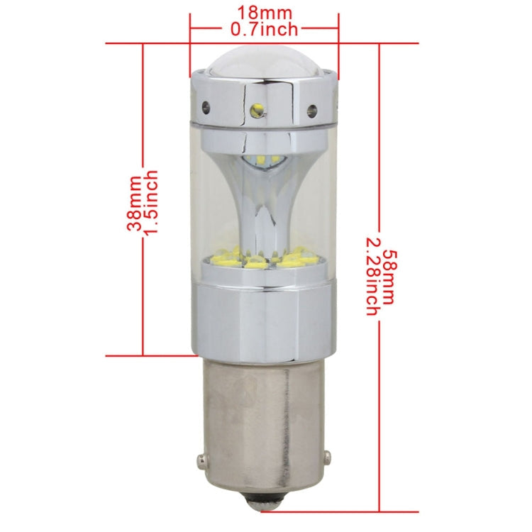 2 PCS 1156 60W 1200 LM 6000K Car Auto Brake Lights Turn Light Backup Light with 12 CREE XB-D Lamps, DC 12V, 1156