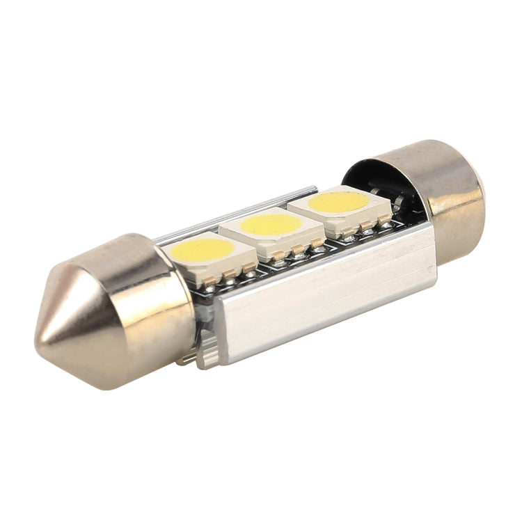 10 PCS 36mm DC12V / 1.7W / 7000K / 70LM 3LEDs SMD-5050 Car Reading Lamp, 36mm, 3LEDs SMD-5050