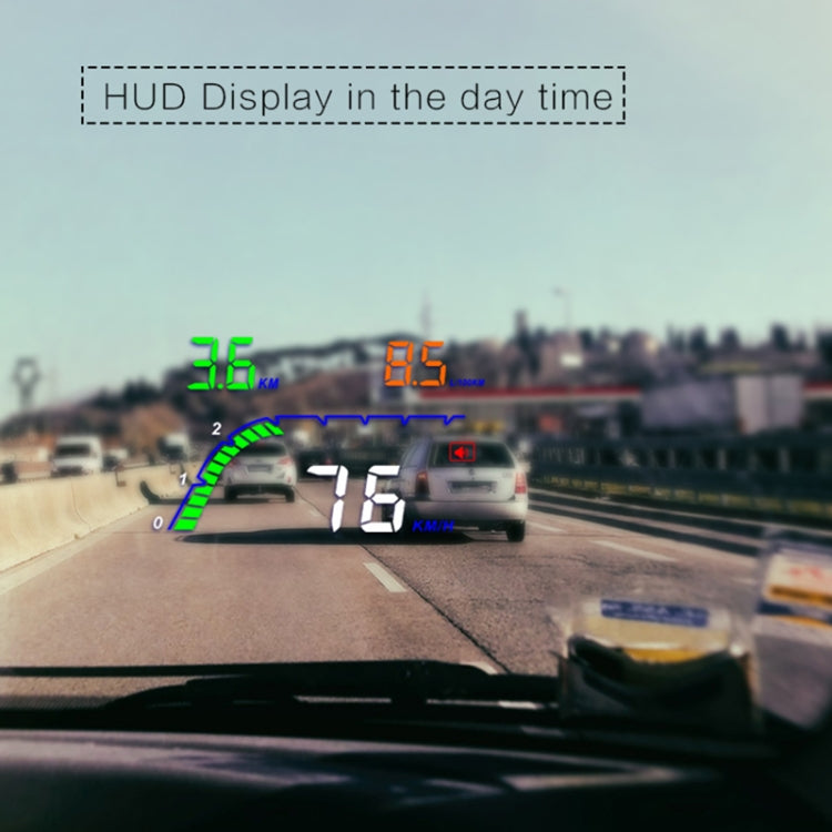 T100 OBD2 4 inch Vehicle-mounted Head Up Display Security System, Support Car Speed / Engine Revolving Speed Display / Instantaneous Fuel Consumption / Detection and Elimination Fault Code, T100