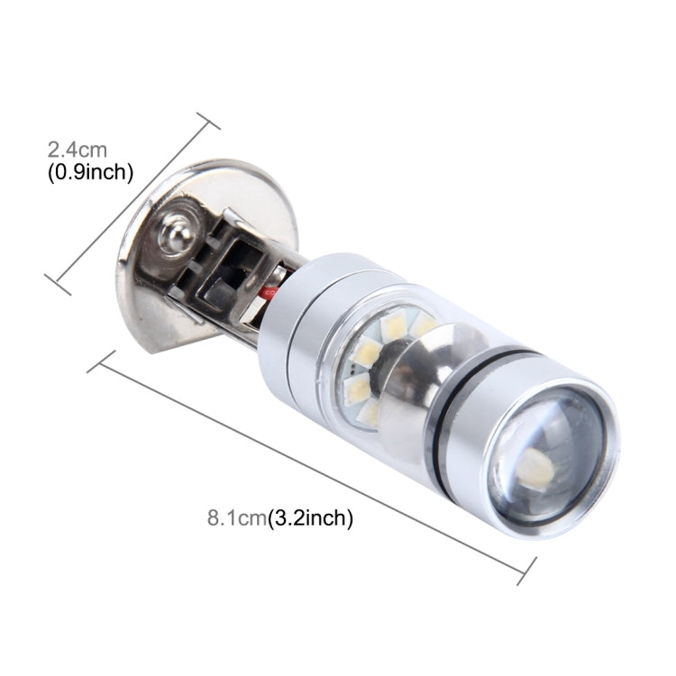 H1 100W 850 LM 7000K 20 SMD-2828-LEDs Car Fog Lights, DC 12-24V, H1