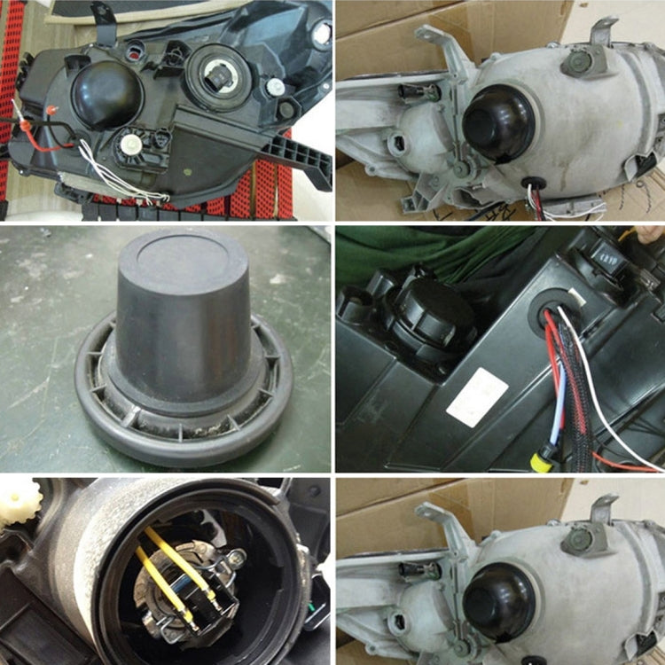 2 PCS Universal Car LED Headlight HID Xenon Lamp Silicone Dust Cover Seal Caps LED Headlight Seal Dust Seal Cover Dust Cover for H4 H13 9004 9007, For H4 H13 9004 9007