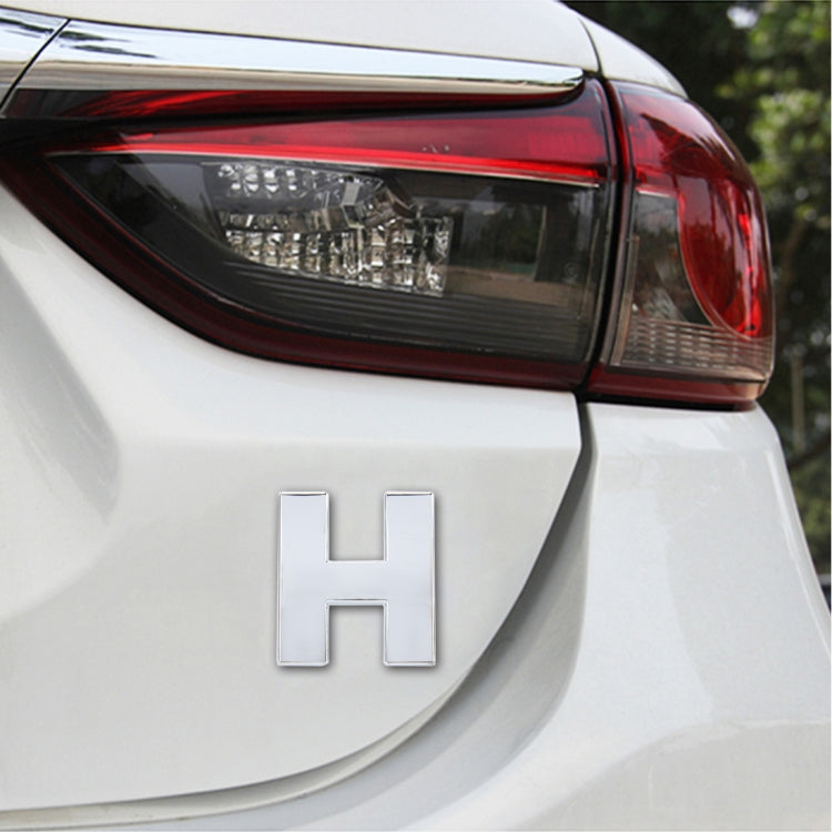 Car Vehicle Badge Emblem 3D English Letter Self-adhesive Sticker Decal, Size: 4.5*4.5*0.5cm, U, Y