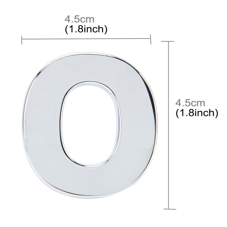 Car Vehicle Badge Emblem 3D English Letter Self-adhesive Sticker Decal, Size: 4.5*4.5*0.5cm, O, E, P, F, Q, G, R, H, S, I, T, A, J, U, Y, K, V, Z, L, W, B, M, X, C
