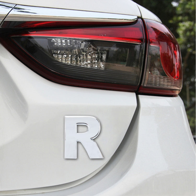 Car Vehicle Badge Emblem 3D English Letter Self-adhesive Sticker Decal, Size: 4.5*4.5*0.5cm, U, Y