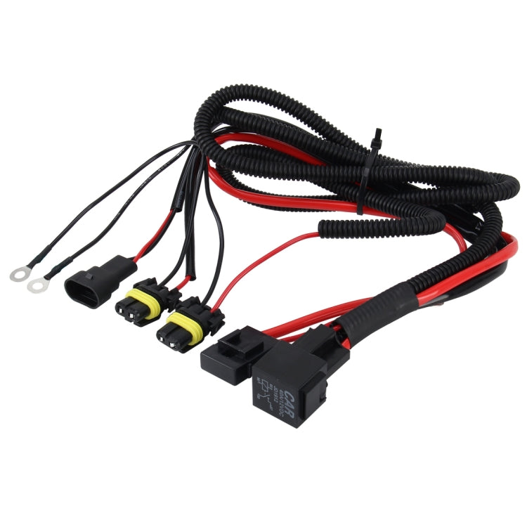 DC 12V 40A H11 Bulb Strengthen Line Group HID Xenon Controller Cable Relay Wiring, H11