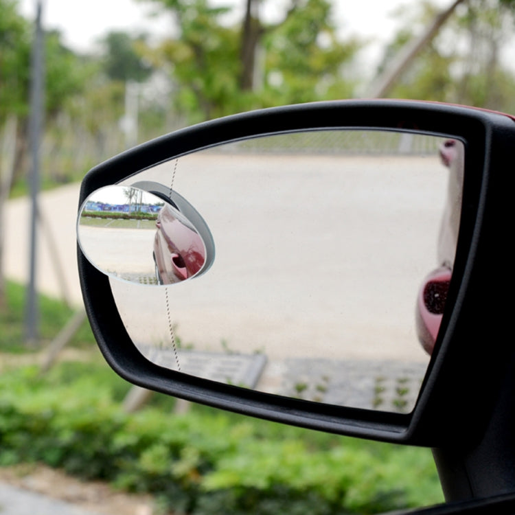 3R-055 2 PCS Car Truck Oval Blind Spot Rear View Wide Angle Mirror Blind Spot Mirror 360 Degree Adjustable Wide-angle Mirror, Size: 6.7*4.5cm, Size: 6.7*4.5cm
