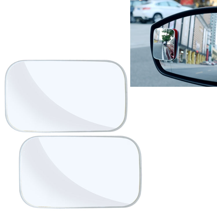 3R-054 2 PCS Car Truck Square Blind Spot Rear View Wide Angle Mirror Blind Spot Mirror 360 Degree Adjustable Wide-angle Mirror, Size: 7*4cm, Size: 7*4cm