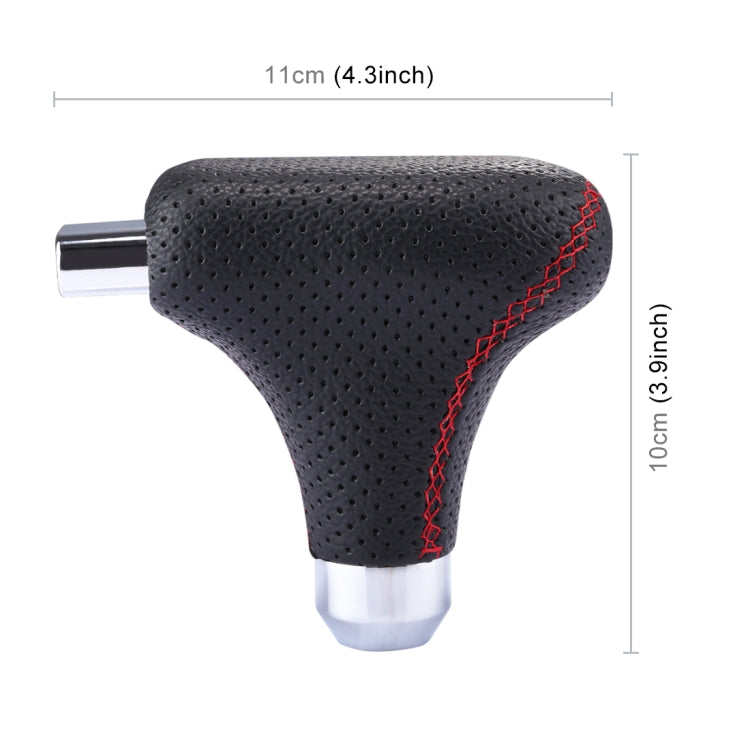 Universal Vehicle Car Black Leather Shifter Cover Manual Automatic Gear Shift Knob, Black Leather Shifter Cover