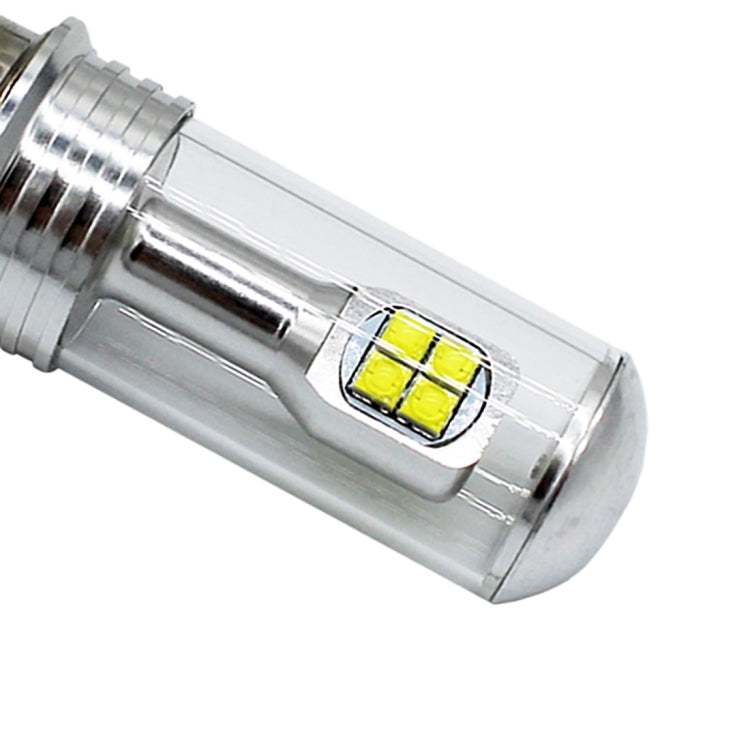 Motorcycle Headlights 750LM 6000K White H6M/P15D 40W 8-LED Bulbs, DC 12-24V, H6M/P15D