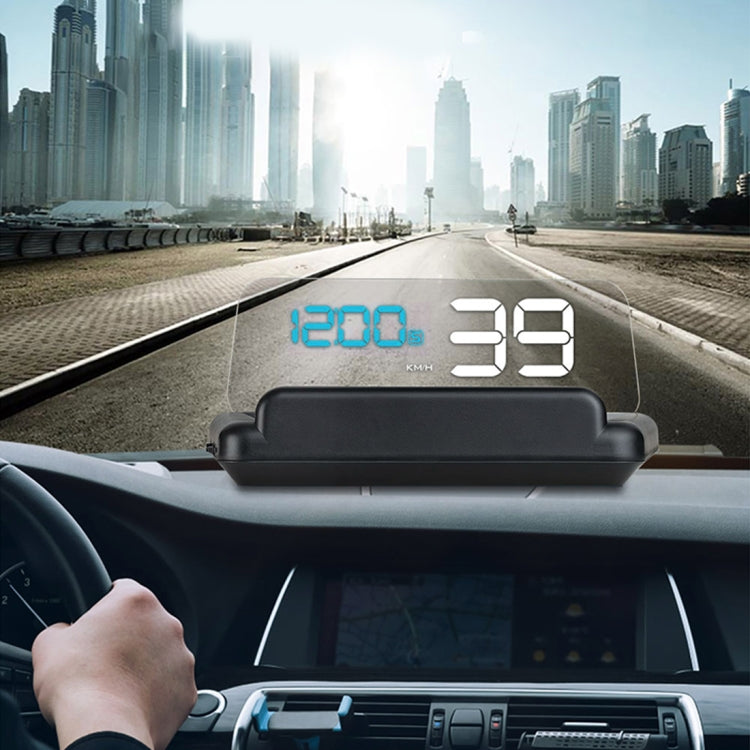 T900 Car GPS HUD Virtual HD Reflection Board Head-up Display, Speed & Driving Distance / Time Display, Over Speed & Voltage & Low Voltage Alarm, Fatigue Driving, T900  White, T900  Green + White, T900 Blue + White
