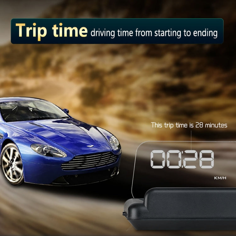 T900 Car GPS HUD Virtual HD Reflection Board Head-up Display, Speed & Driving Distance / Time Display, Over Speed & Voltage & Low Voltage Alarm, Fatigue Driving, T900  White, T900  Green + White, T900 Blue + White
