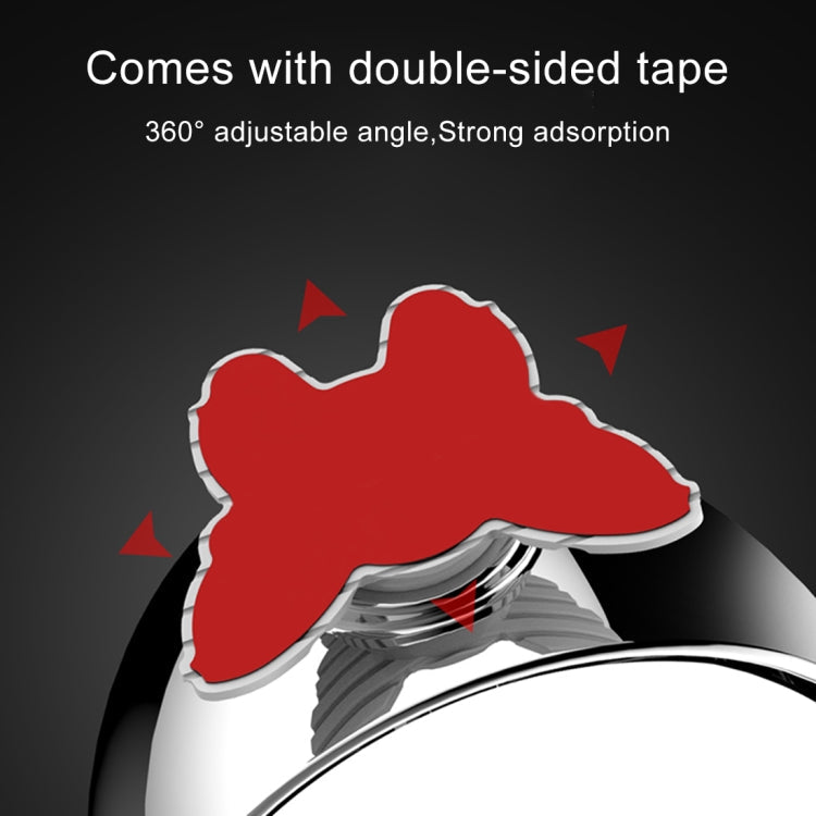 3R-044 Auxiliary Rear View Mirror Car Adjustable Blind Spot Mirror Wide Angle Auxiliary Rear View Side Mirror, 3R-044 (Black), 3R-044 (Silver), 3R-044 (White)