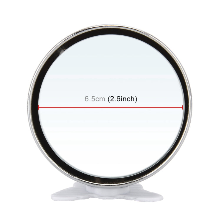 3R-044 Auxiliary Rear View Mirror Car Adjustable Blind Spot Mirror Wide Angle Auxiliary Rear View Side Mirror, 3R-044 (Black), 3R-044 (Silver), 3R-044 (White)