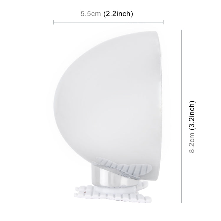3R-044 Auxiliary Rear View Mirror Car Adjustable Blind Spot Mirror Wide Angle Auxiliary Rear View Side Mirror, 3R-044 (Black), 3R-044 (Silver), 3R-044 (White)