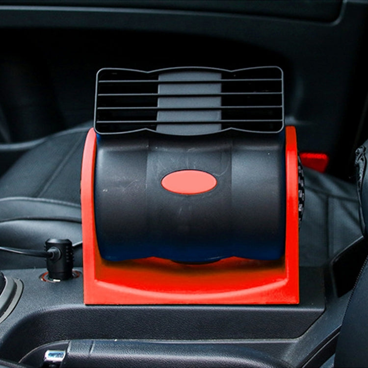HX-T302 DC 24V 7W Portable Vehicle Cooling Fan Low Noise Silent Cooler Air Conditioner, 2 Speeds Adjustable, Random Color Delivery, HX-T302 24V