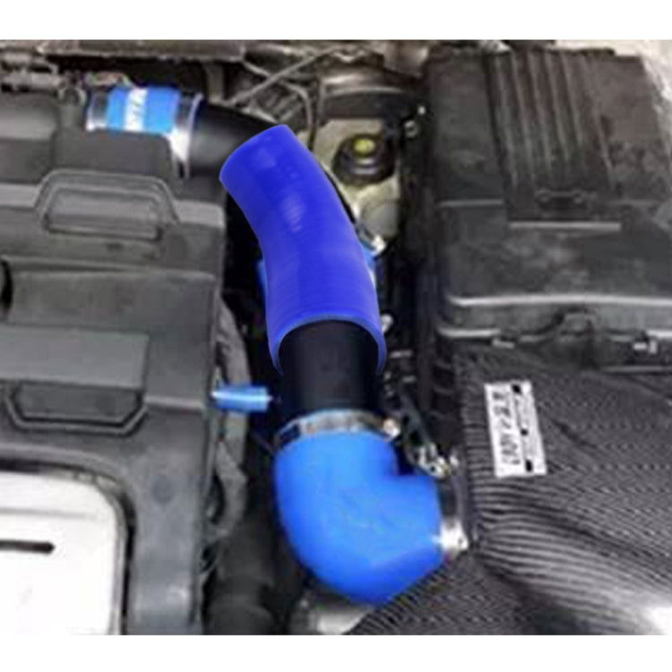 Universal 83-89mm 45 Degrees Car Constant Diameter Silicone Tube Elbow Air Intake Tube Silicone Intake Connection Tube Special Turbocharger Silicone Tube, ID: 83-89mm