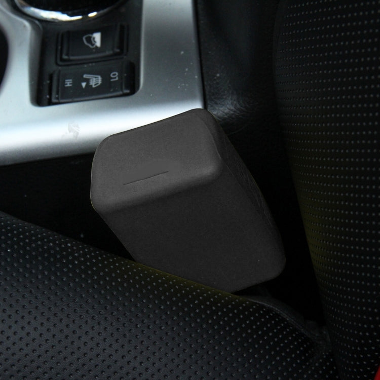 Safe Rubber Car Seat Belt Clips Locking Buckles Protective Cover, Green, Blue, Red, Black, Orange