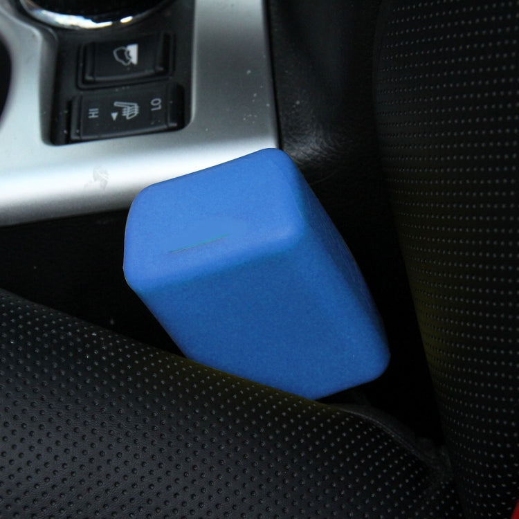 Safe Rubber Car Seat Belt Clips Locking Buckles Protective Cover, Green, Blue, Red, Black, Orange