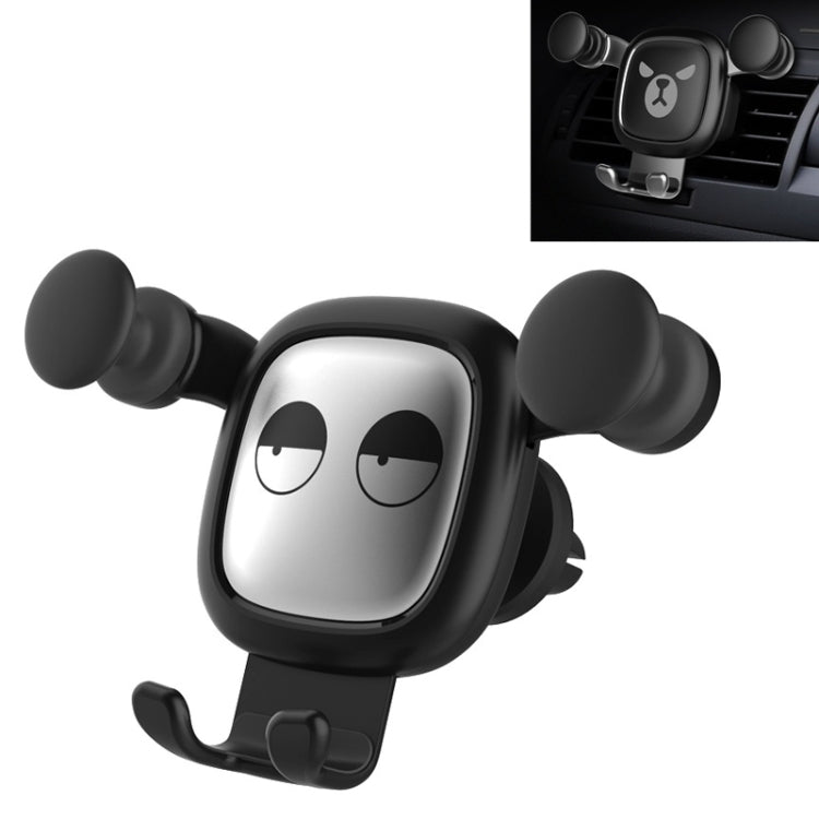Big Eyes Pattern Gravity Cartoon Air Vent Car Mount Phone Holder, Big Eyes(Black), Big Eyes(Silver)