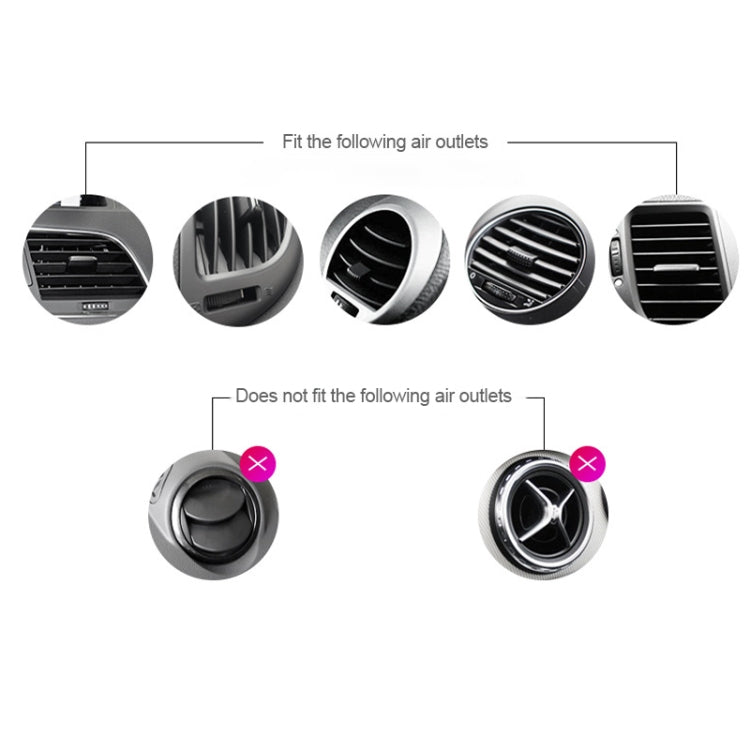 Big Eyes Pattern Gravity Cartoon Air Vent Car Mount Phone Holder, Big Eyes(Black), Big Eyes(Silver)