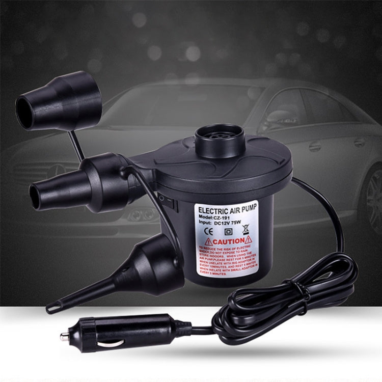 CZ-191 DC12V 40W Portable Mini Electric Air Pump Tire Inflator Car Tire Pump Inflatable Pump, CZ-191