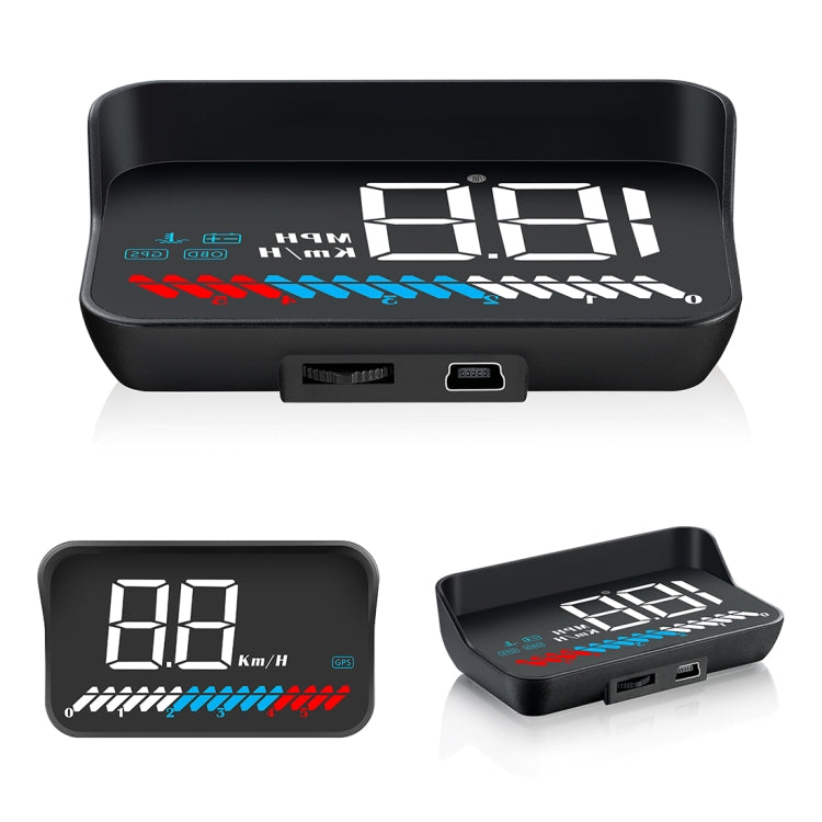 M7 3.5 inch Universal Car OBD2 + GPS HUD Vehicle-mounted Head Up Display Fuel Consumption, M7