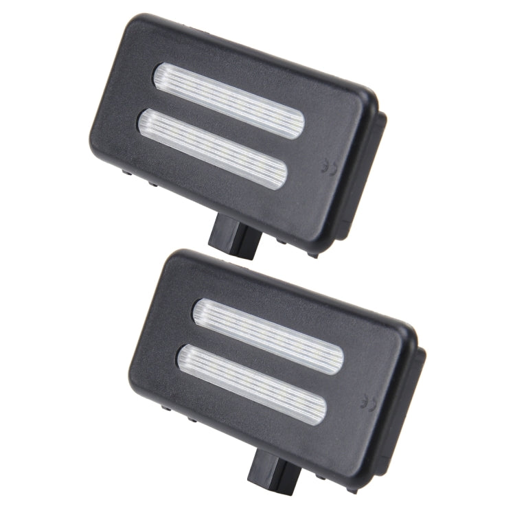 2 PCS White Light Car LED Vanity Mirror Lamp Lights with 18 SMD-3528 Lamps for BMW E60/ E60N/ E61/ E61N/ E90/ E90N/ E91/ E91N/ E92/ E92N/ E70/ E71/ E84/ F25/ X3, For BMW E60