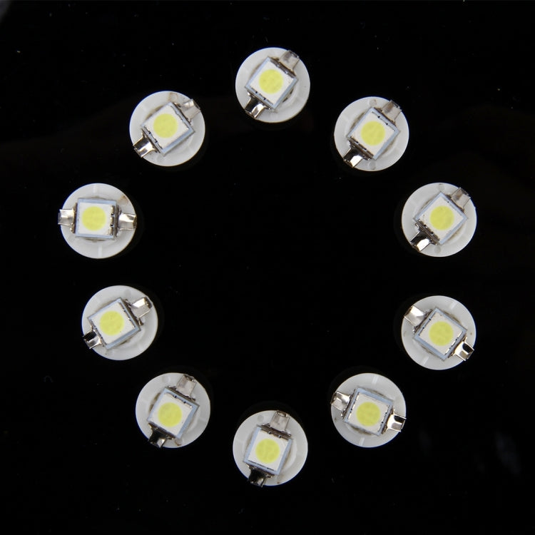 10 PCS 0.5W B8.5 Wedge Instrument Panel LED Light Dashboard Gauge Cluster Indicator Lamp Bulb, 0.5W B8.5
