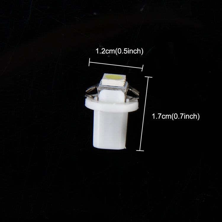 10 PCS 0.5W B8.5 Wedge Instrument Panel LED Light Dashboard Gauge Cluster Indicator Lamp Bulb, 0.5W B8.5