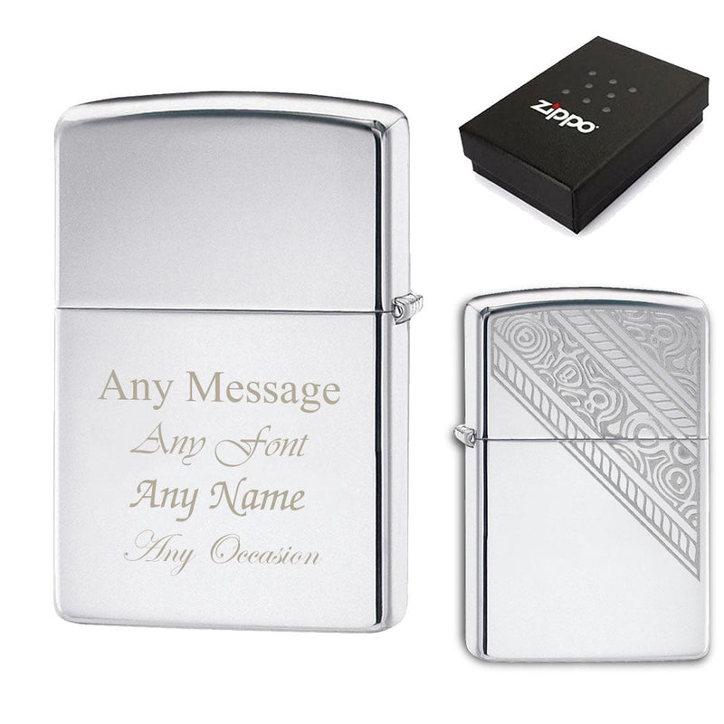 Engraved Rope Design Official Zippo Windproof Lighter