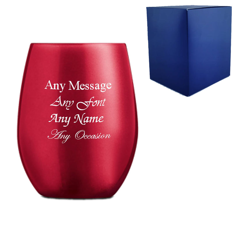 Engraved 12.75oz Primarific Red Tumbler