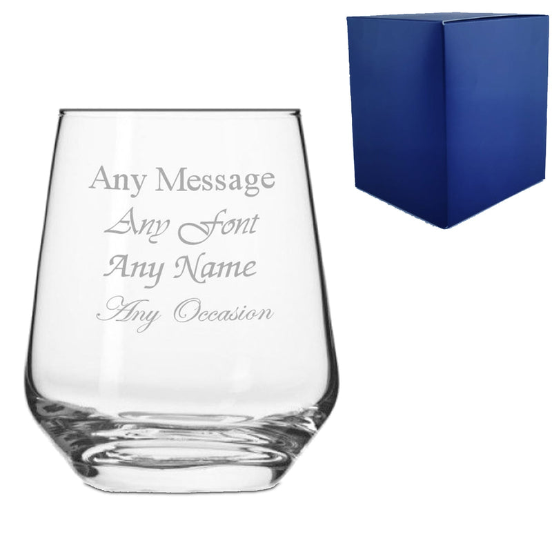 Personalised Engraved Whisky & Brandy Glasses With Gift Box