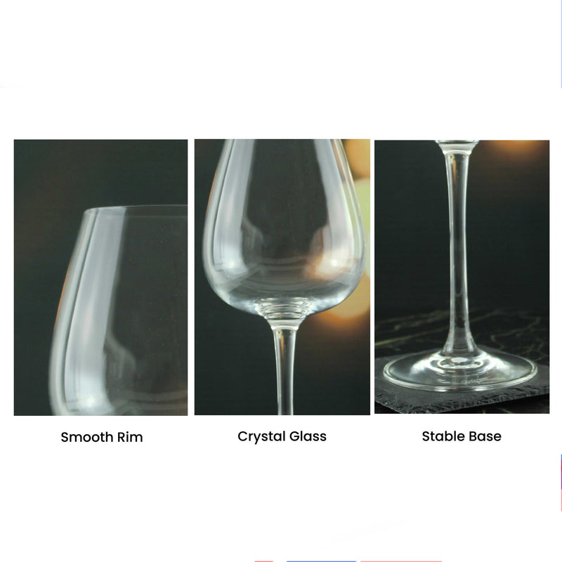 Engraved Happy Anniversary Wine Glass, Any Message, 12oz Cepages, Script Design
