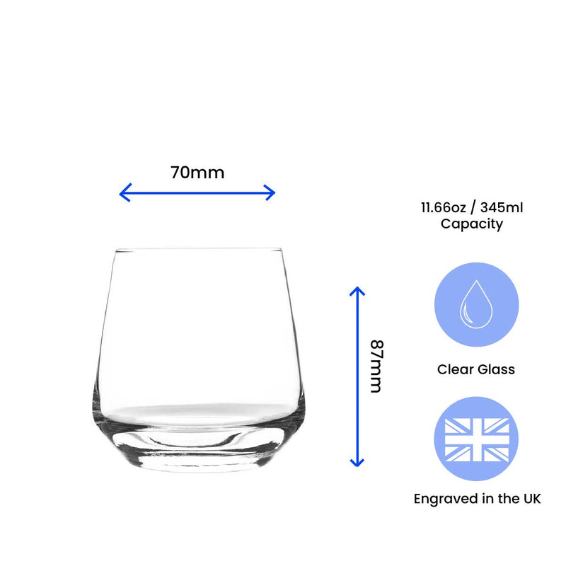 Personalised Engraved Whisky & Brandy Glasses With Gift Box