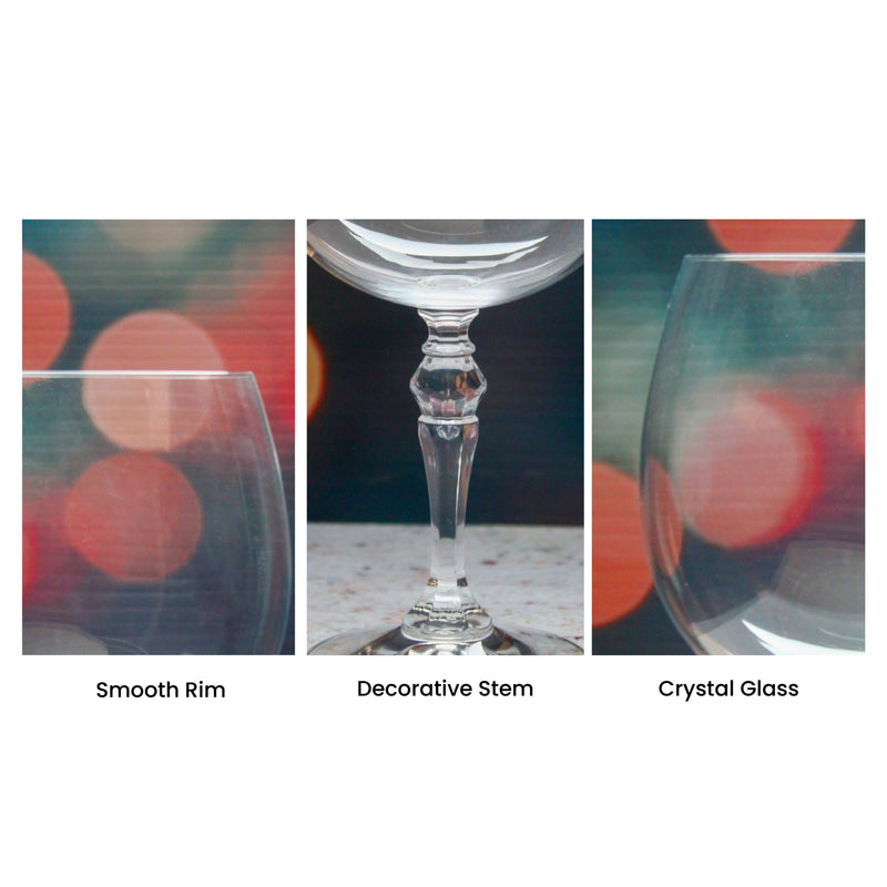 Engraved Crystal Gin and Tonic Cocktail Glass with Name in 20 Design