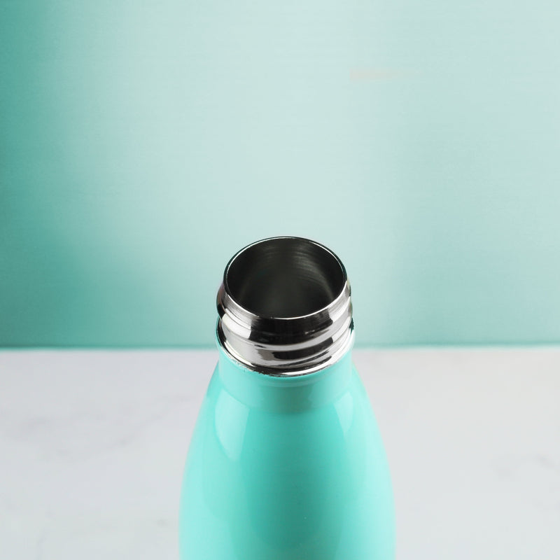 Printed Blue Gradient Thermal Bottle, Any Message, Stainless Steel 500ml/17oz