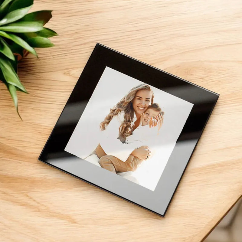 Kenro Acrylic Photo Coasters with Holder - Set of 4