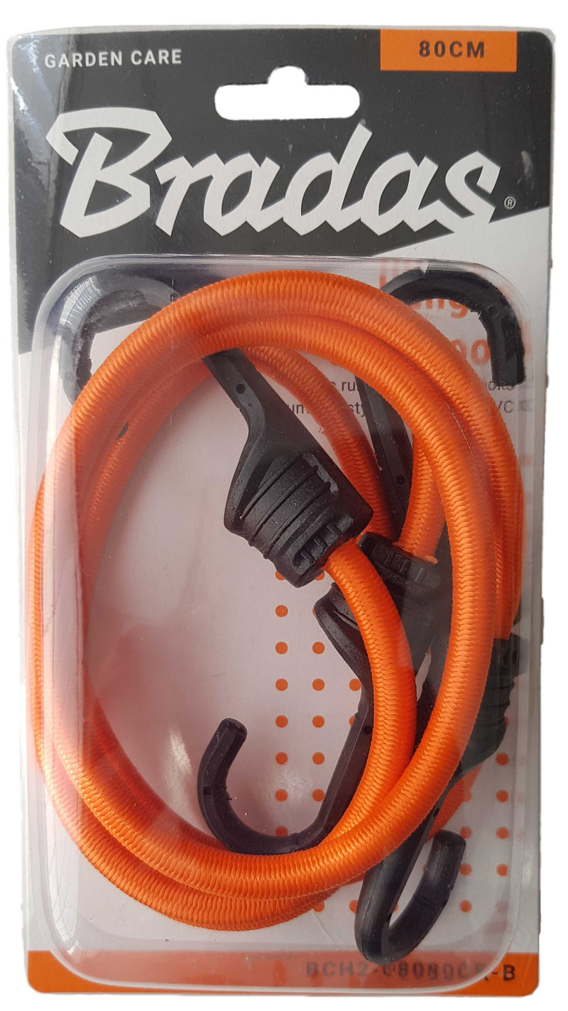 Bungee Cord 80cm with PVC-Coated Metal Hooks
