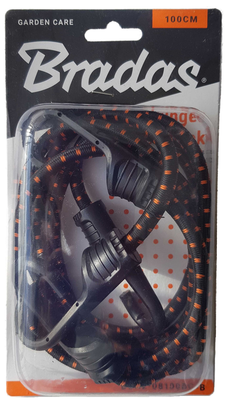 Bungee Cord 100cm with PVC-Coated Metal Hooks