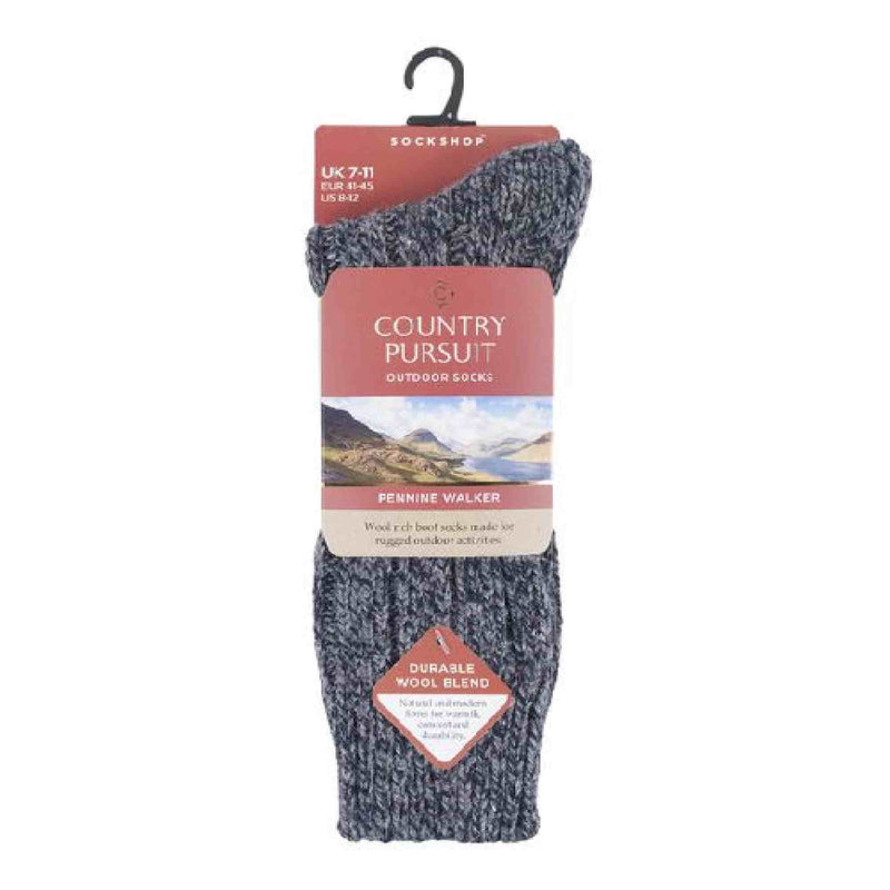1 Pack Mens Pennine Walker Heavy Wool Hiking Socks