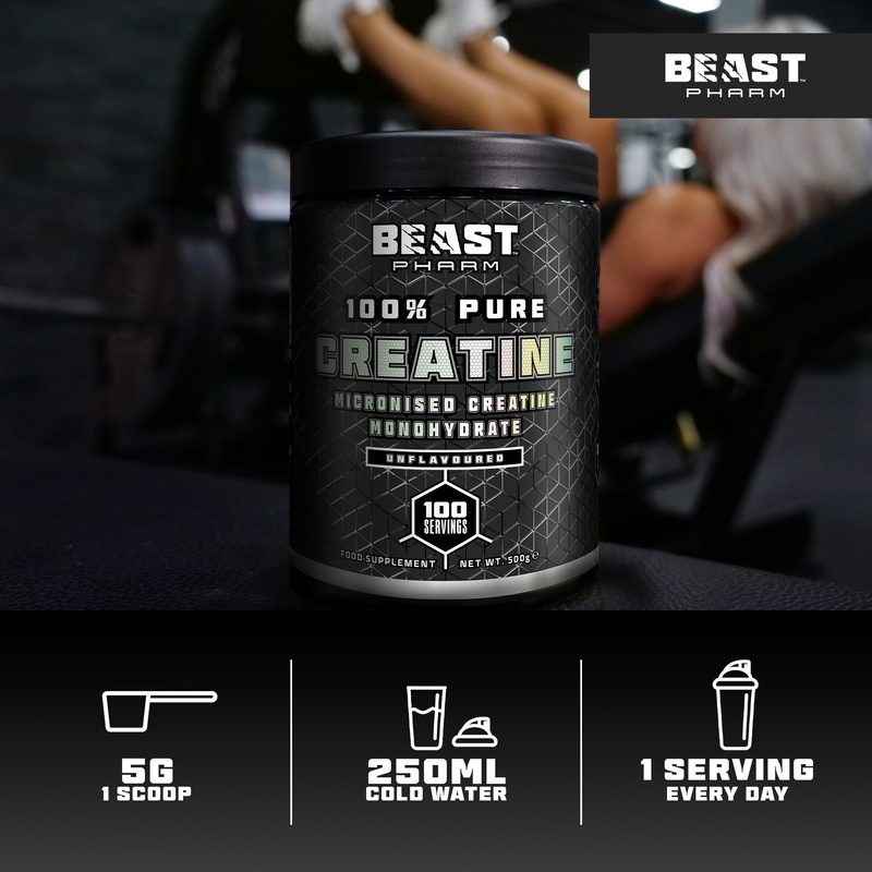 BEAST 100% Pure Micronised Creatine Monohydrate