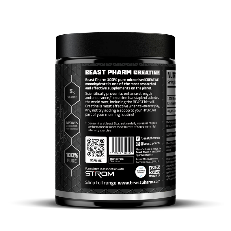BEAST 100% Pure Micronised Creatine Monohydrate