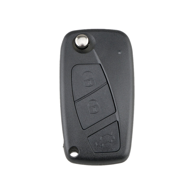 For FIAT Car Keys Replacement 3 Buttons Car Key Case with Side Battery Holder, Blue, Black