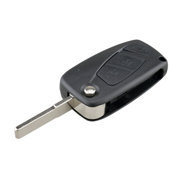For FIAT Car Keys Replacement 3 Buttons Car Key Case with Side Battery Holder, Blue, Black