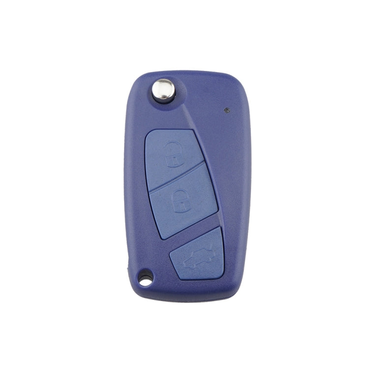 For FIAT Car Keys Replacement 3 Buttons Car Key Case with Side Battery Holder, Blue, Black