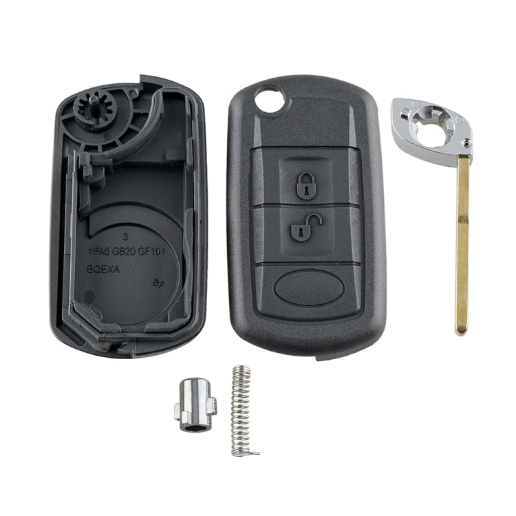For Landrover Range Rover Sport 2006-2011 / Range Rover 2006~2009 / Discovery 3 2005~2009 Car Keys Replacement 3 Buttons Car Key Case with Foldable Key Blade, For Landrover Range Rover