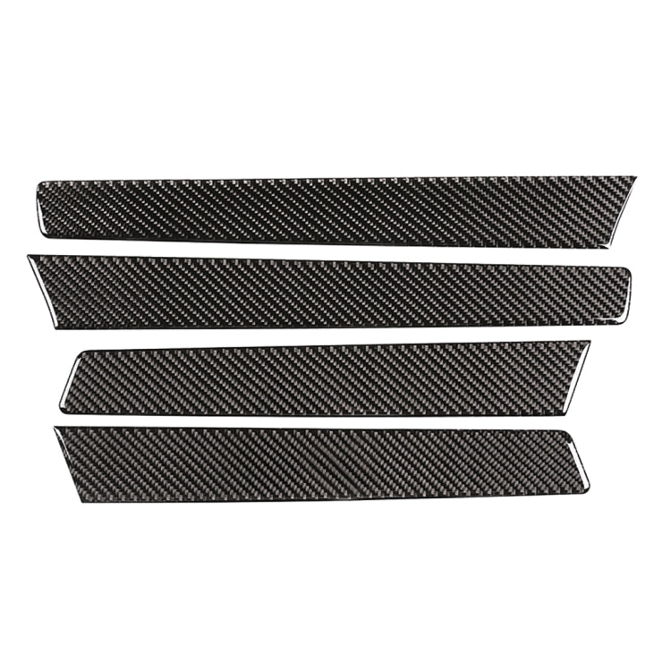 4 PCS Car Carbon Fiber Door Panel Decorative Sticker for Volkswagen Touareg, Door Panel