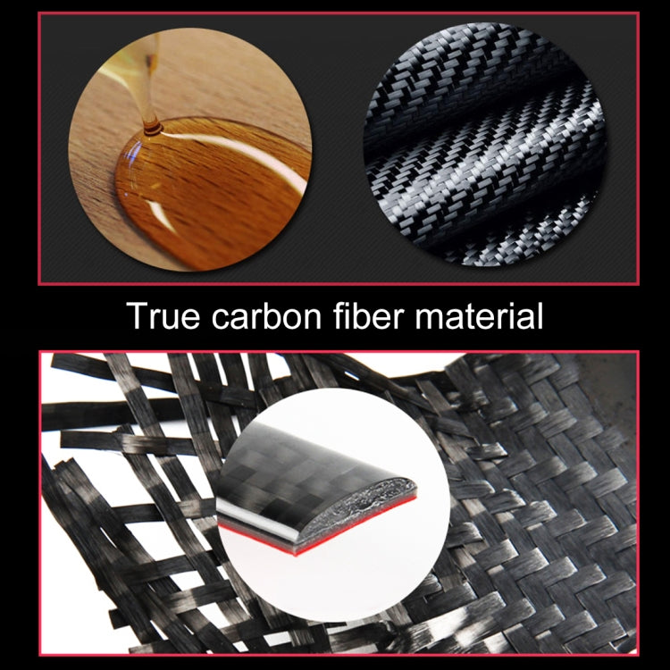 4 PCS Car Carbon Fiber Door Panel Decorative Sticker for Volkswagen Touareg, Door Panel