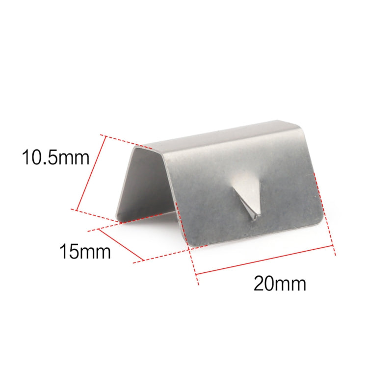10 PCS Car Windshield Clip Wind / Rain Deflector Channel Metal Buckle for Heko G3, For Heko G3